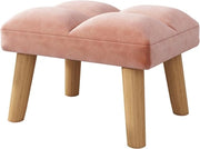 Banco piedi moderno - divano a forma di cuscino - 1 pezzo - rosa - 40 x 30 x 27 cm
