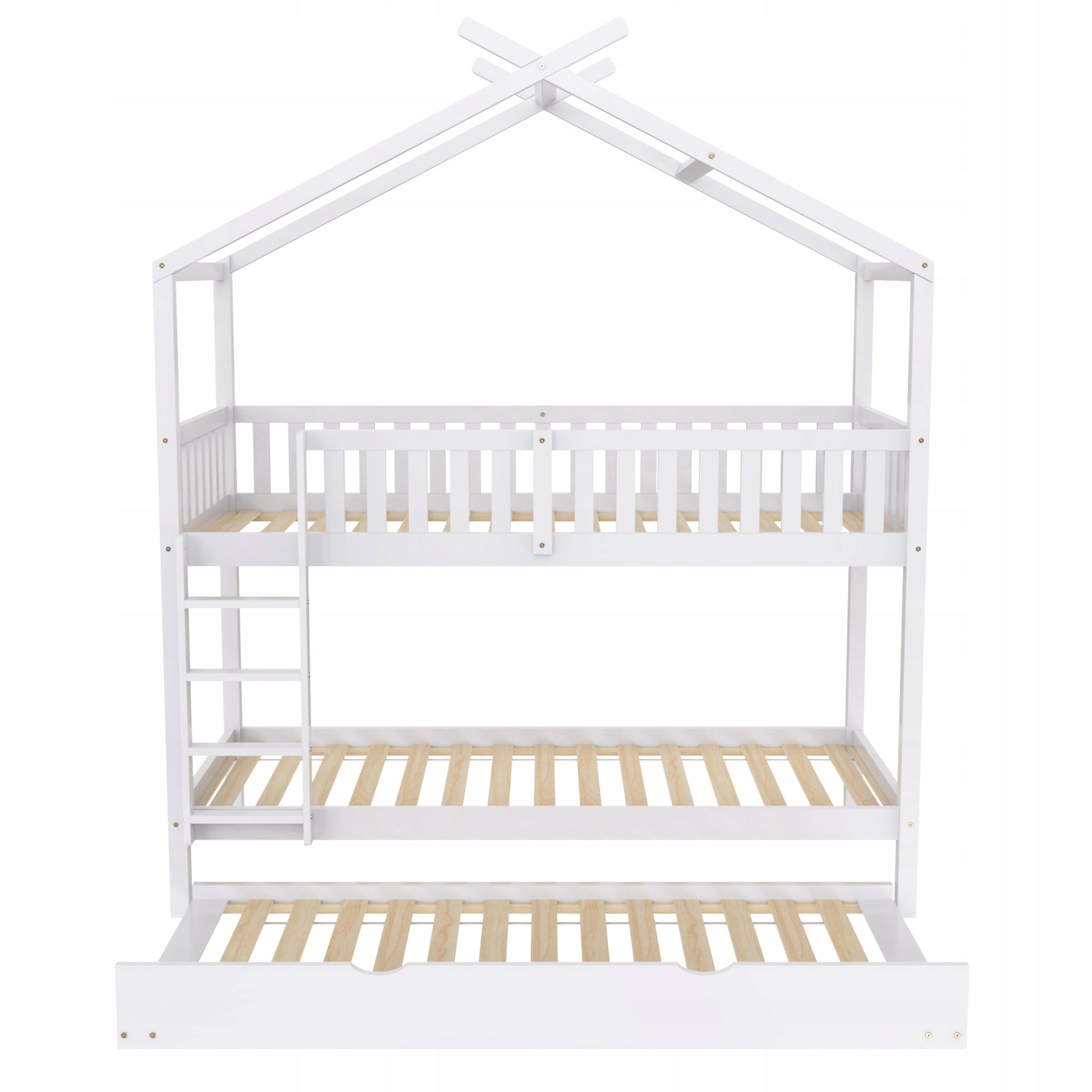 Letto singolo per bambini estendibile - Xylo - 90x200 - Bianco