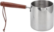 Pentola in acciaio inossidabile con superficie antiaderente - 450 ml - riscaldatore di burro antiaderente - pentola per latte con beccuccio per versare