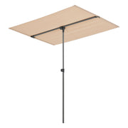 Ombrellone rettangolare orientabile a 360° 180 x 130 cm sabbia 03_0008047