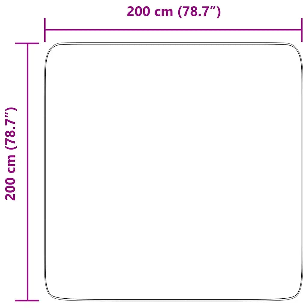 Tappeto Shaggy a Pelo Lungo NAVARRA Grigio Scuro 200x200 cm 4102880