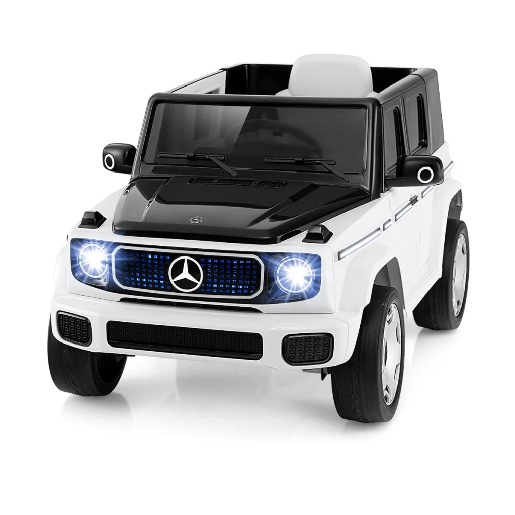 Auto elettrica 121 x 74 x 62 cm trazione integrale telecomando modalità manuale stile moderno PP bianco 20_0018237