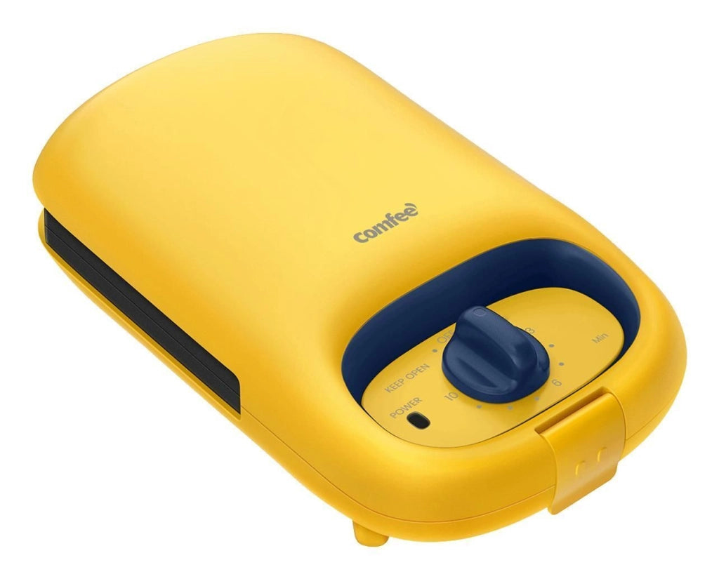 Comfeè MC-JK1312P201 piastra per waffle 1 waffle 950 W Blu, Giallo