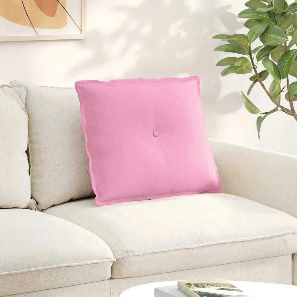 Cuscino per Schiena Rosa 60 x 19 x 50 cm Tessuto 42014673