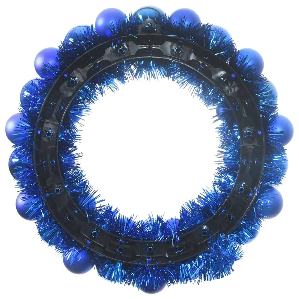 Corone di Palline di Natale 2 pz Blu 33 x 33 x 7 cm CFW7784042