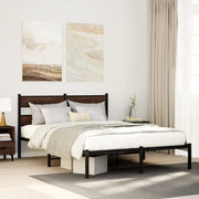 Giroletto senza Materasso con Testiera Rovere Marrone 160x200cm 4017154