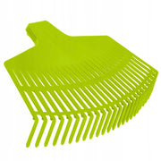 Rastrello da giardino KADAX per foglie ed erba, con artigli, senza manico, in plastica, verde