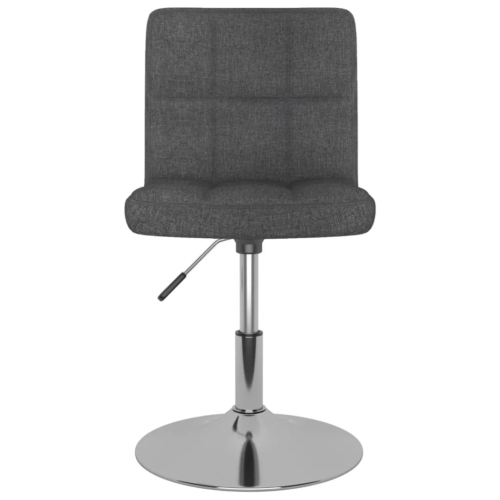 Sgabello da Bar Girevole Grigio Scuro in Tessuto cod mxl 69391