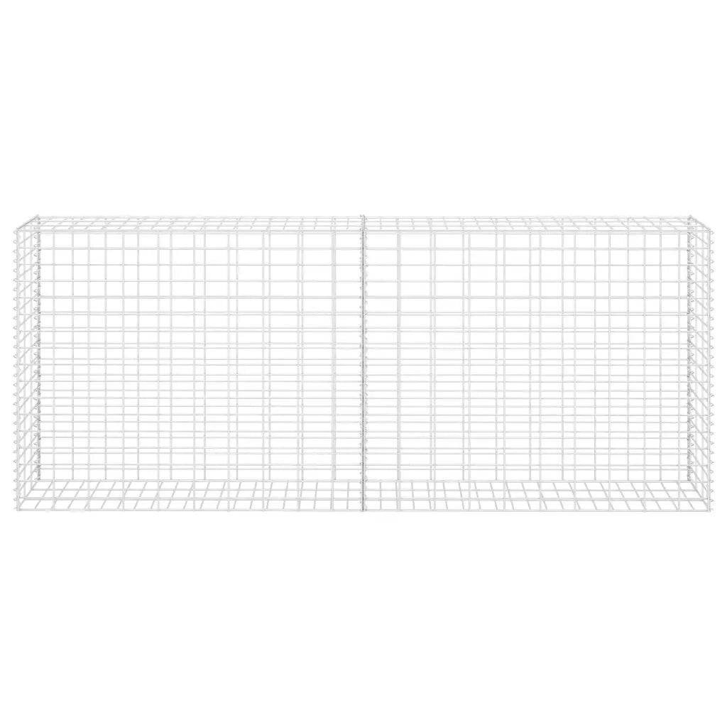 Gabbione in Rete in Acciaio Zincato 85x30x200 cm 142359