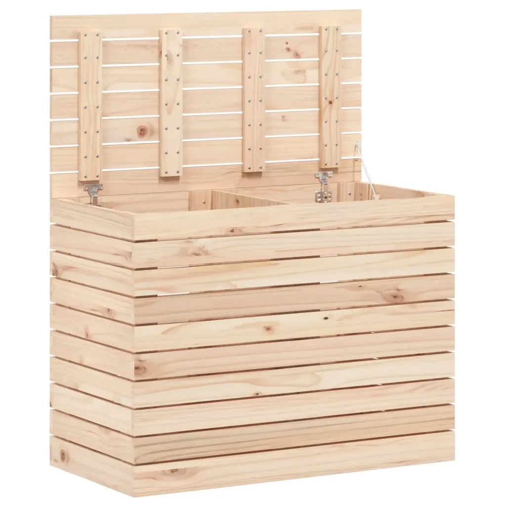 Cesto per Bucato 88,5x44x66 cm Legno Massello Pino 832319