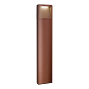 BRAD Bollard da Esterno - Paletto LED 7W 49° 3000K IP65 in Alluminio Verniciato Corten Altezza 65cm - Rossini Group