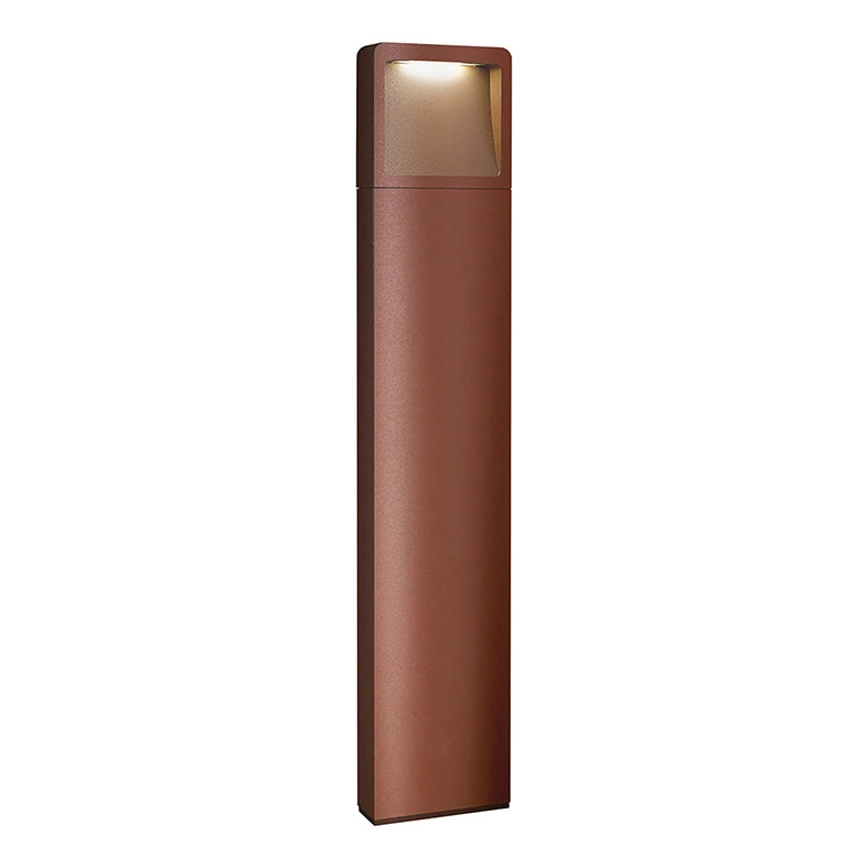 BRAD Bollard da Esterno - Paletto LED 7W 49° 3000K IP65 in Alluminio Verniciato Corten Altezza 65cm - Rossini Group