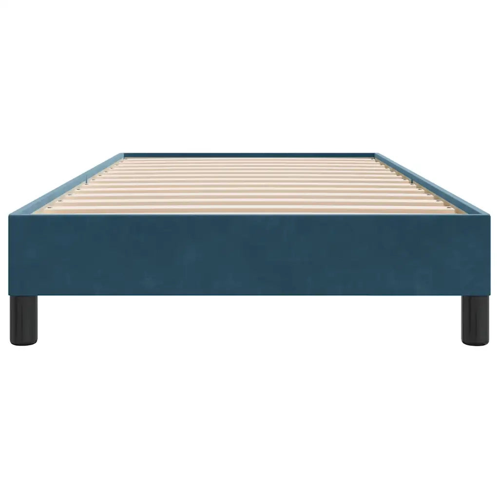 Giroletto senza Materasso-Struttura Letto Blu Scuro 90x220 cm in Velluto