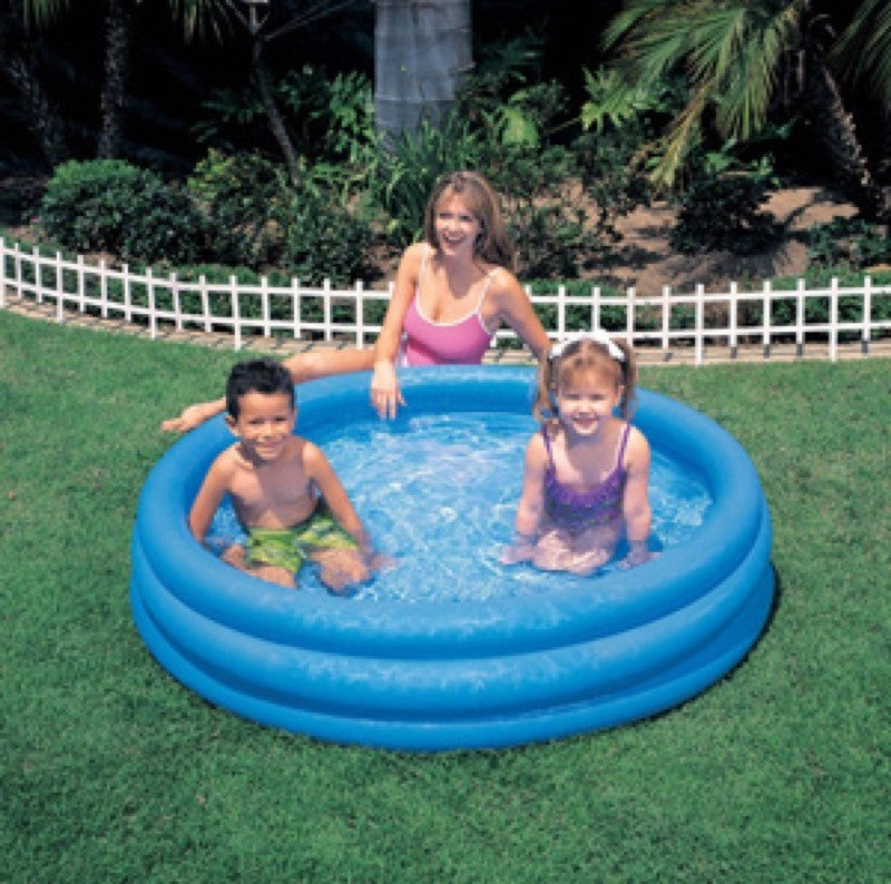 PISCINA BIMBO 3 ANELLI CRISTAL BLU INTEX CM. 114X25H
