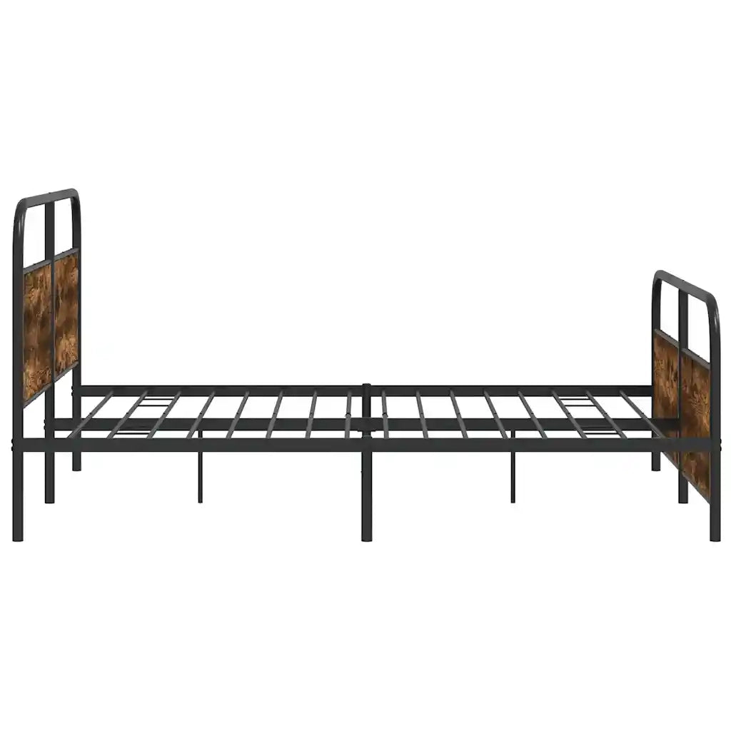 Giroletto senza Materaso in Metallo Rovere Fumo 193x203 cm 3318641