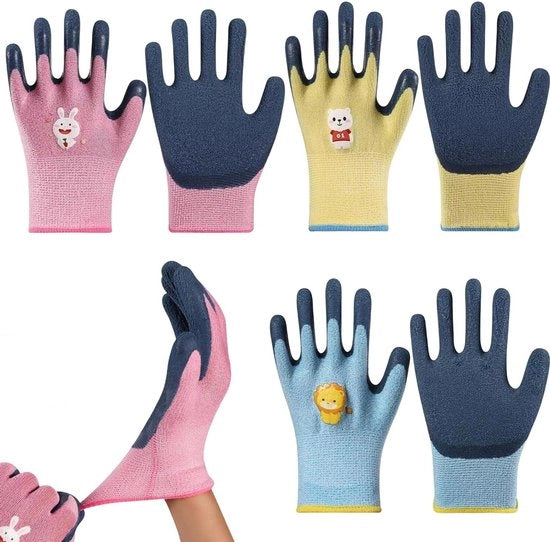 Manici di protezione per bambini da 3 a 5 anni - manici per giardinaggio - manici protettivi - per bambine e bambini - giardinaggio e lavoro per bambini.