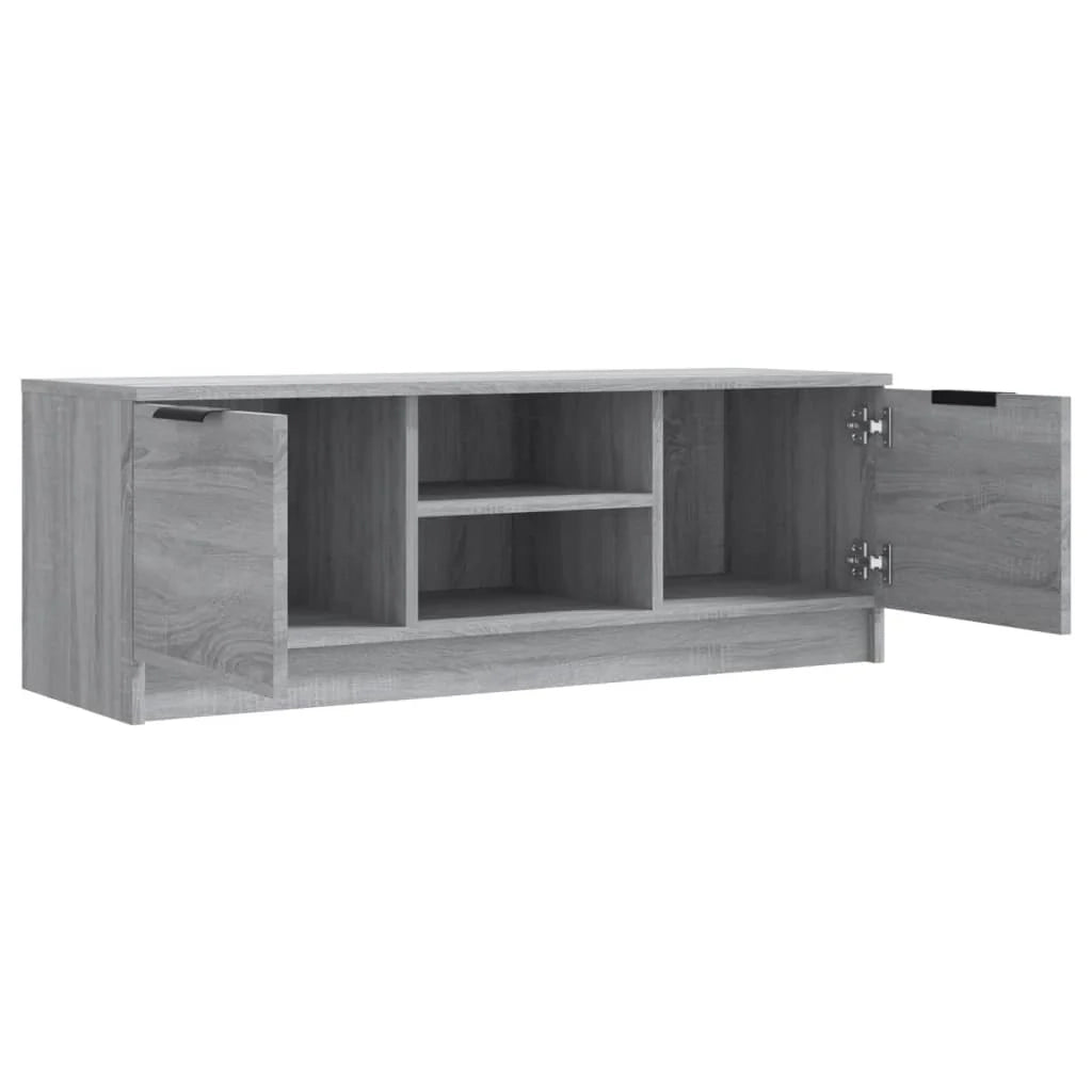Mobile TV multimediale mensola TV credenza TV sala da pranzo soggiorno camera da letto Sonoma 102 x 35 x 36,5 cm legno ingegnerizzato grigio 02_0028349