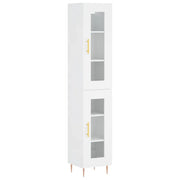 Credenza | Madia | Buffet da pranzo | Armadio da pranzo Bianca 34,5x34x180 cm in Legno Multistrato