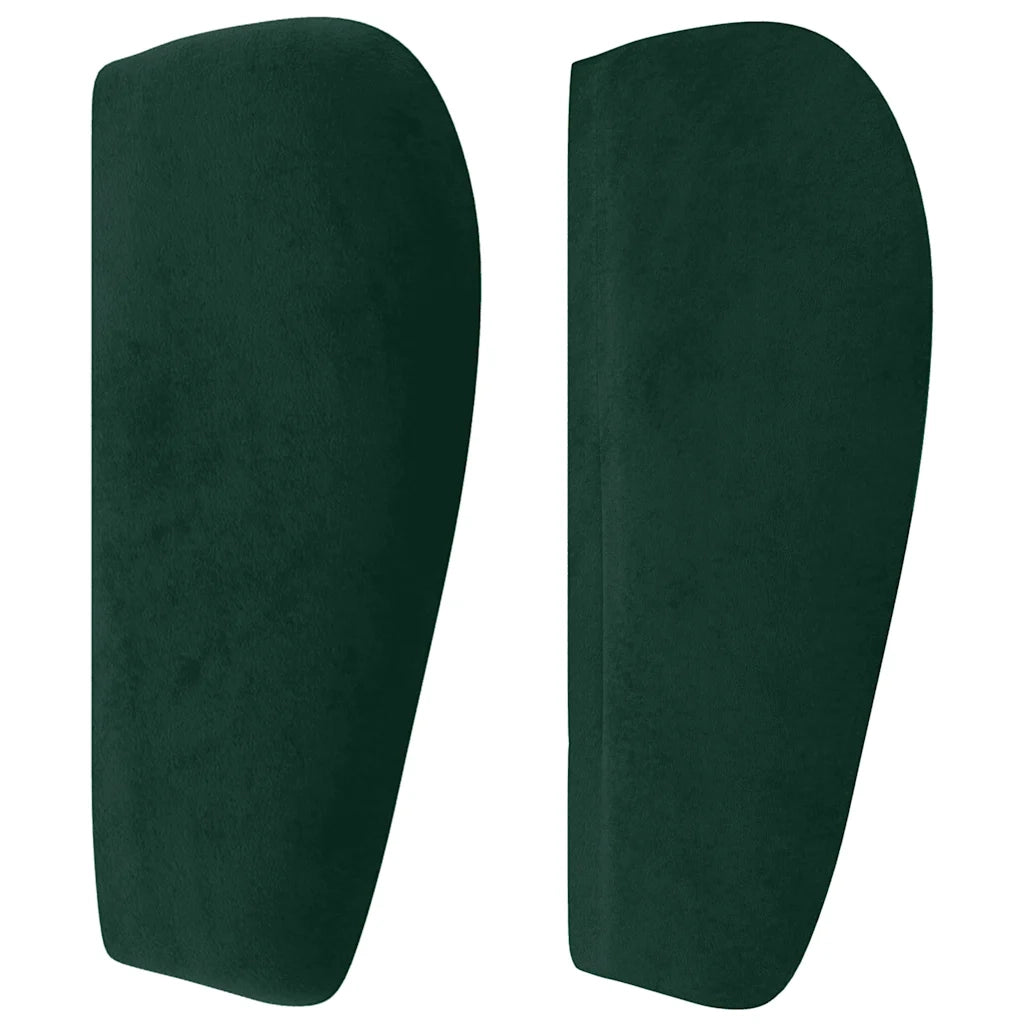 Testiera ad Orecchio Verde Scuro 183x23x78/88 cm in Velluto 3117207