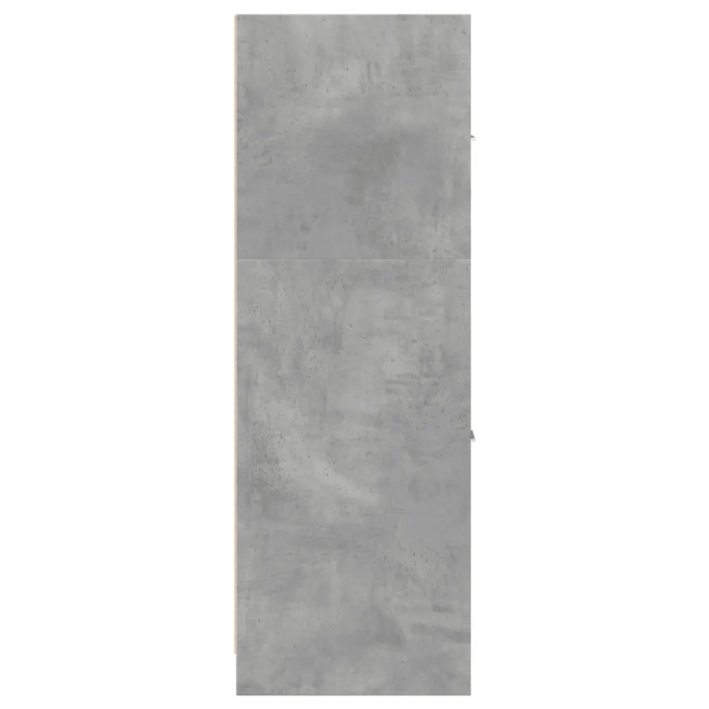Armadietto da Farmacia Grigio Cemento 40x41x118 cm Truciolato 855199