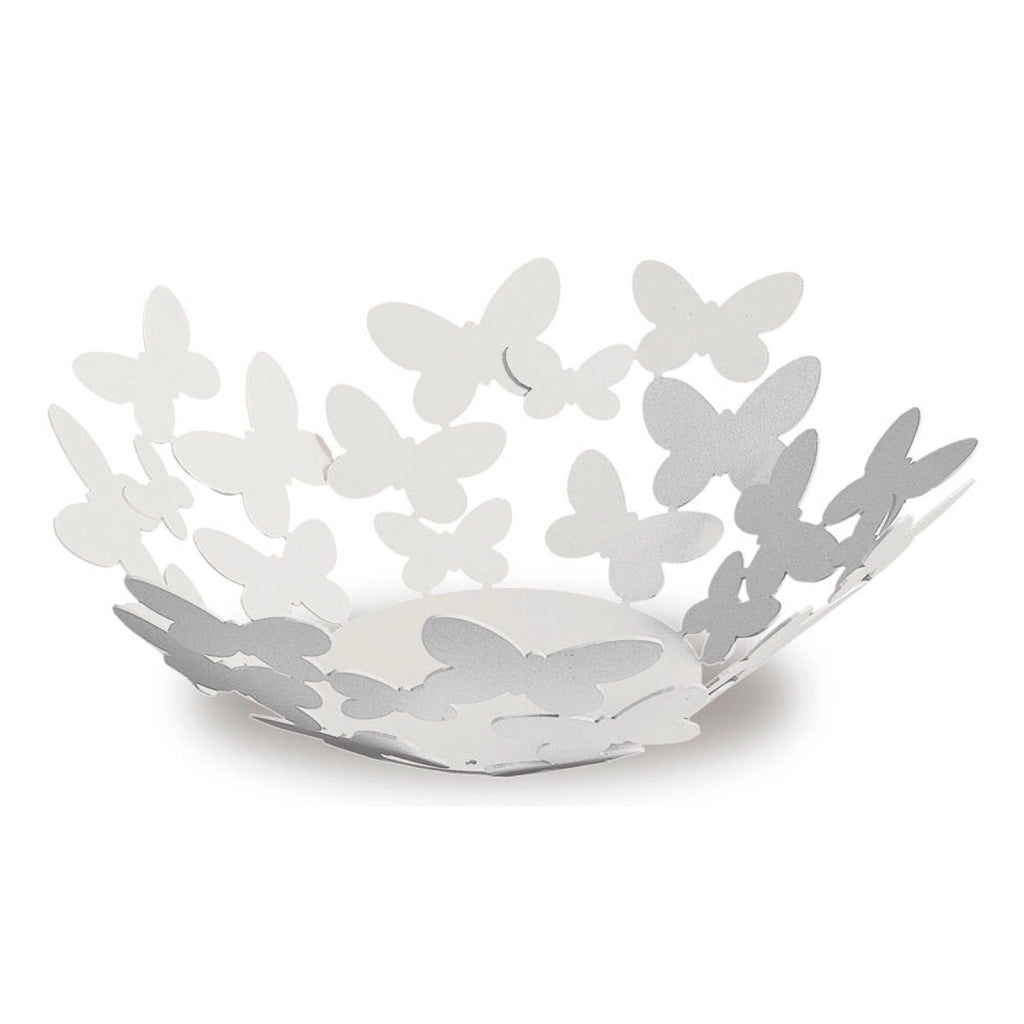 Centro tavola moderno piccolo con farfalle Butterfly Bianco