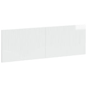 Testiera da Muro HOORN Bianco Lucido Legno ingegnerizzato 897389