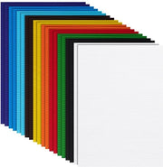 Velineon - Velineon - 20 pezzi - 10 colori - 30 x 21 cm - Fogli di cartone piatti - Pacchetti/Spedizione - Attività DIY - Fogli di cartone