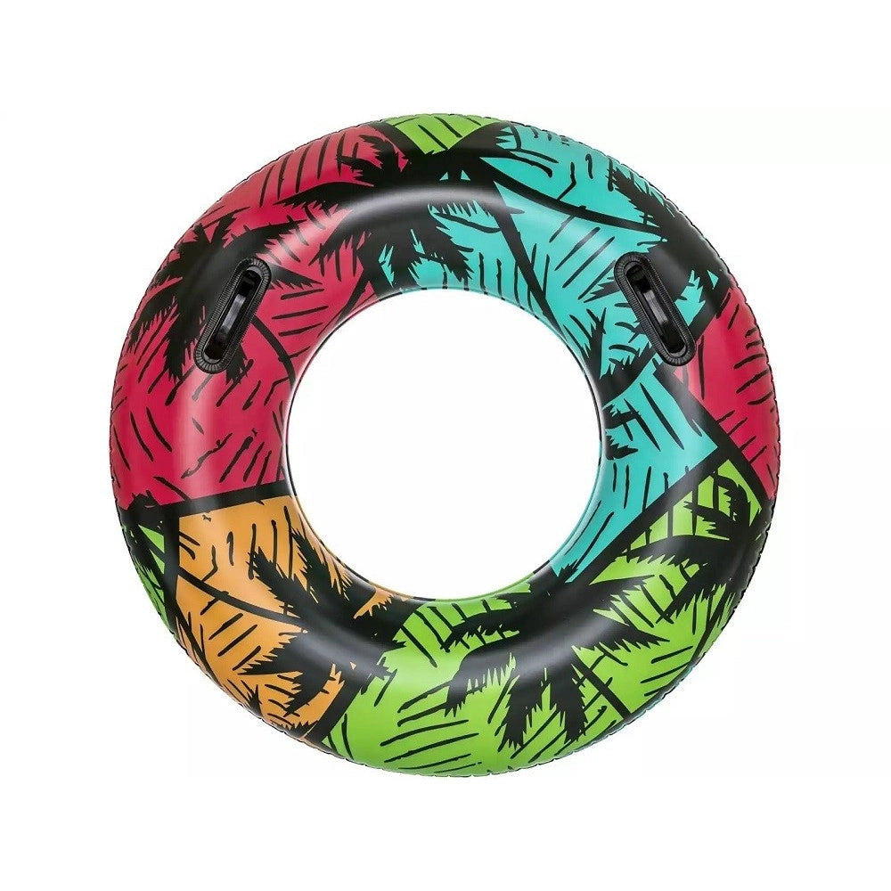 Trade Shop - Salvagente Gonfiabile Con Maniglie Palme Tropicali 91cm 2 Colori Assortiti 36350 -