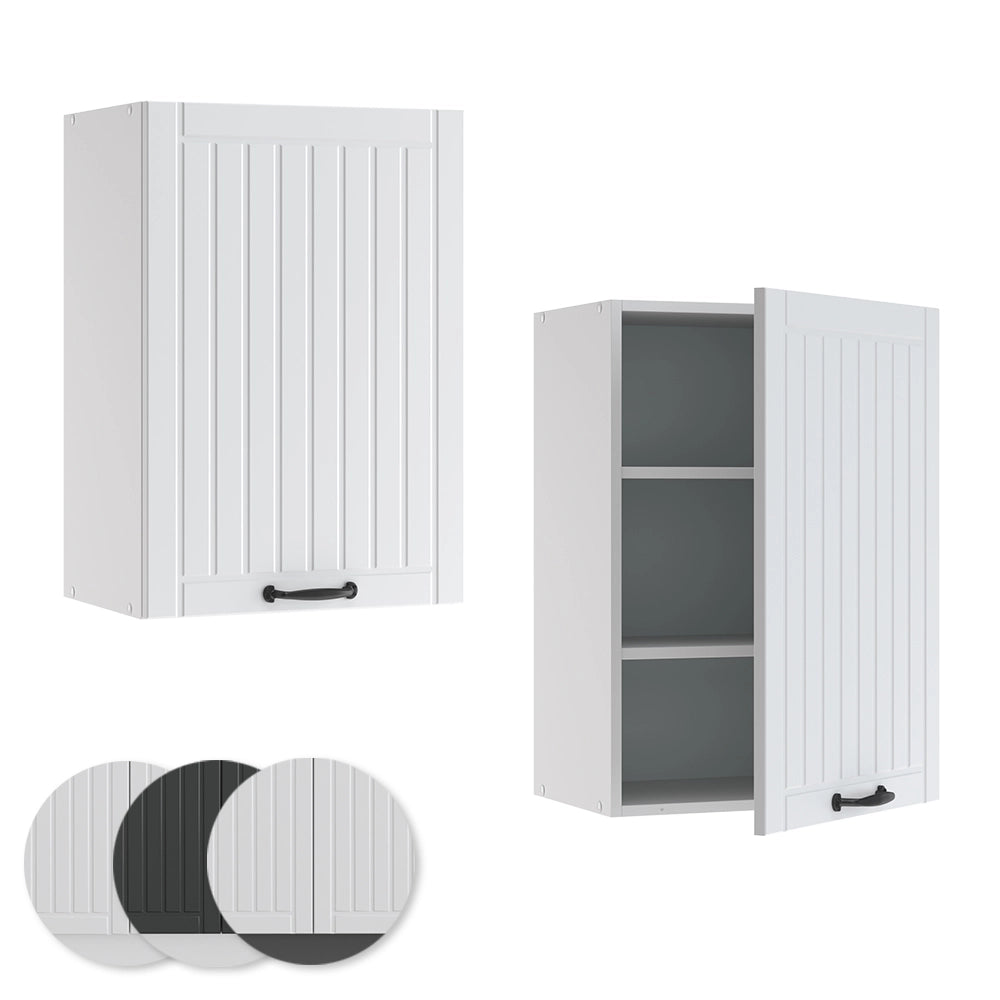 Pensile da cucina Fame-Line Bianco rustico/Bianco 50 cm Vicco