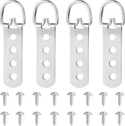 Hanger per appendere foto e altro - Forti chiodi per foto con viti - Per specchi e dipinti - Set di 4 chiodi con anelli D