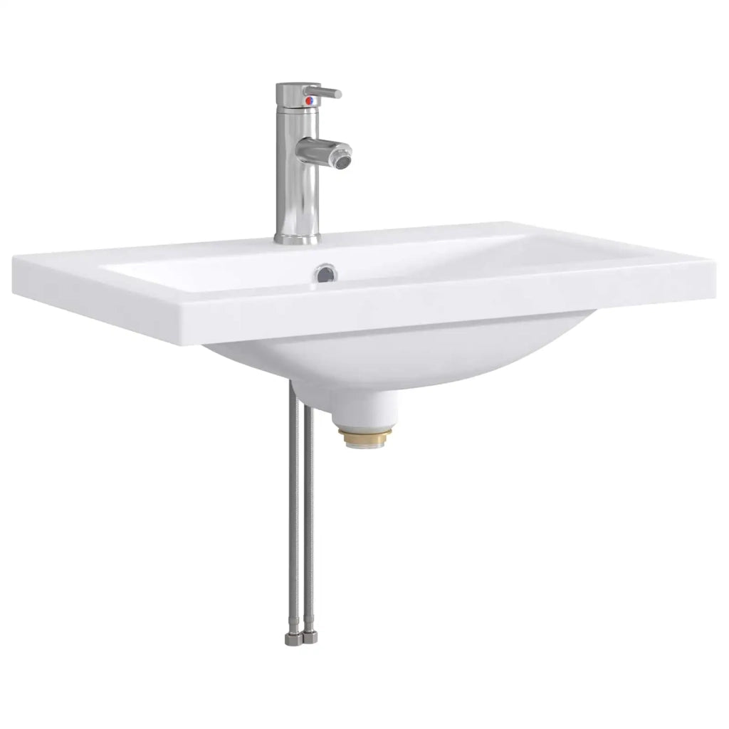 Lavabo da bagno Cromato 61 x 40 x 16,5 cm Metallo 890234