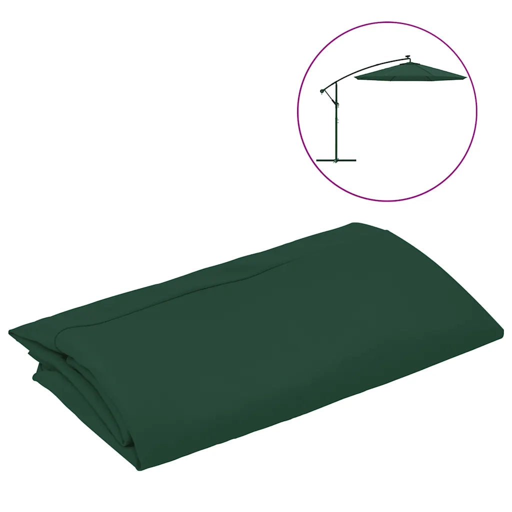 Telo di Ricambio per Ombrellone a Sbalzo Verde 300 cm CFW9190843