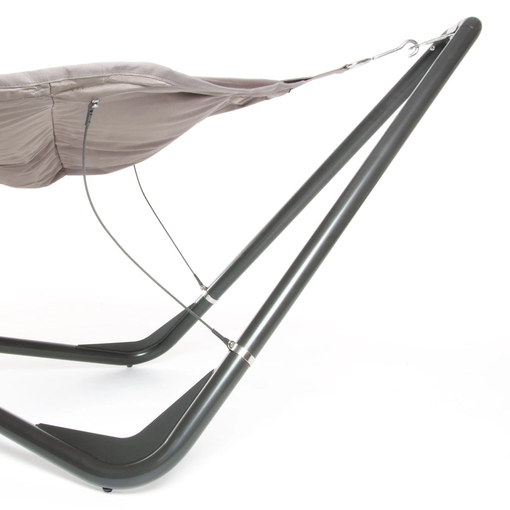 Amaca da Giardino a Gondola 336x130 cm in Poliestere Grigio