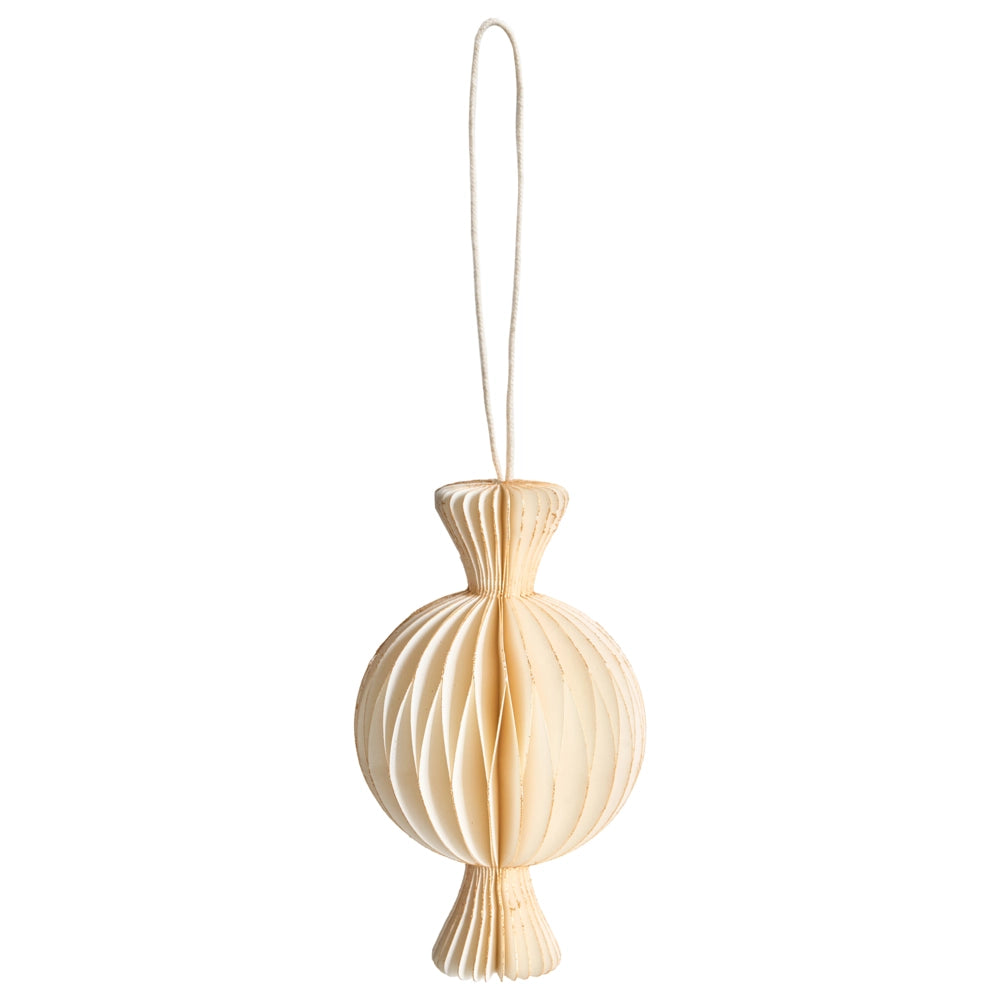 Set di 16 palline natalizie multicolori in carta a nido d'ape da appendere Decorazioni 3D per Natale