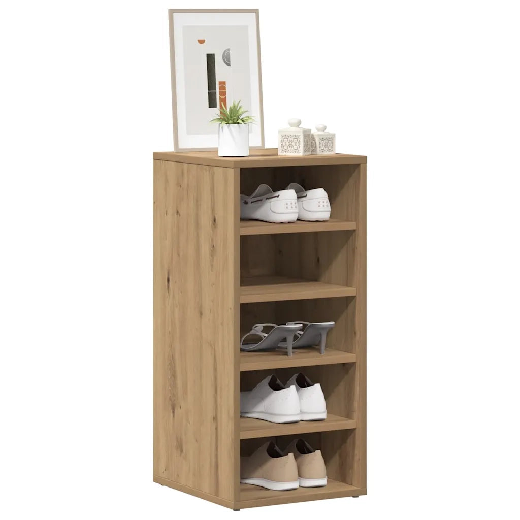 Scarpiere 2 pz Rovere Artigianale 32x35x70 cm in Truciolato 856713