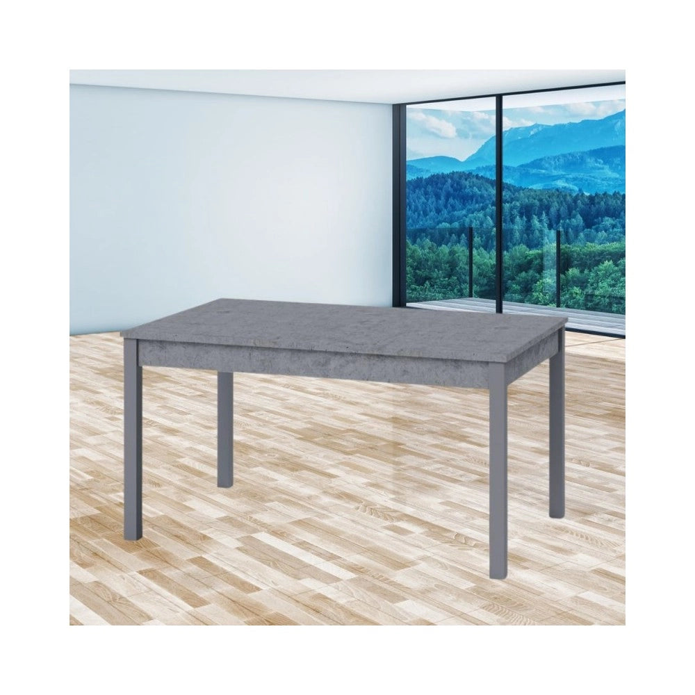 Tavolo allungabile rettangolare Firenze 110x70 colore cemento