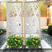 DIAGONAL LARGE - Separè - Paravento modulabile - 70x190cm - in Legno e PVC Colore: bianco