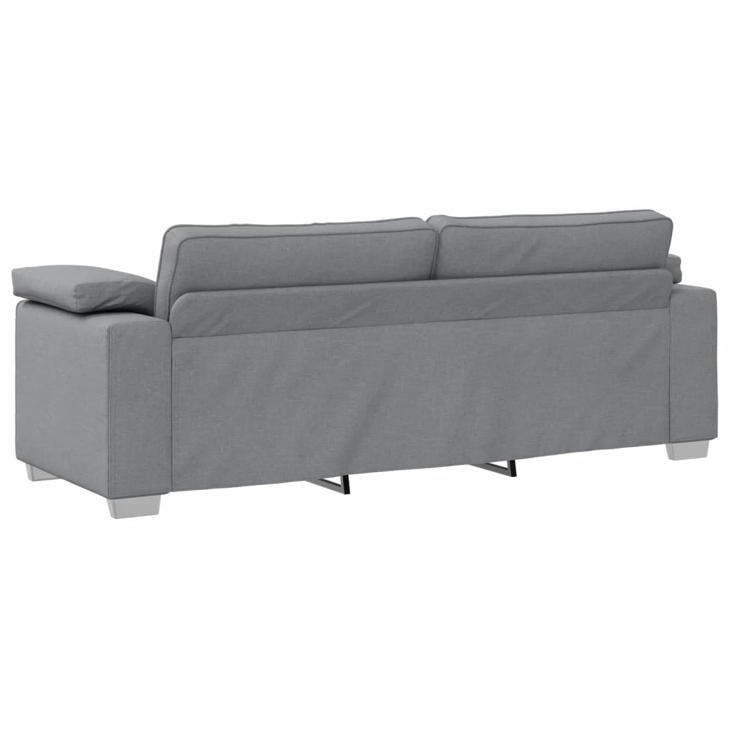 Divano 2 pcs Grigio chiaro 219 x 80 x 82 cm Tessuto 3324740