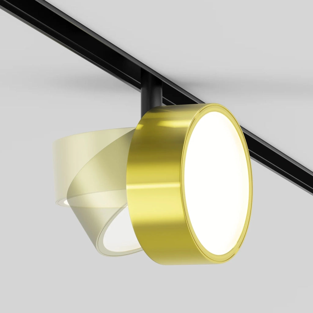 Maytoni Lampada da binario moderna Exility Rado 1 luce LED integrato nero alluminio diffusore opaco