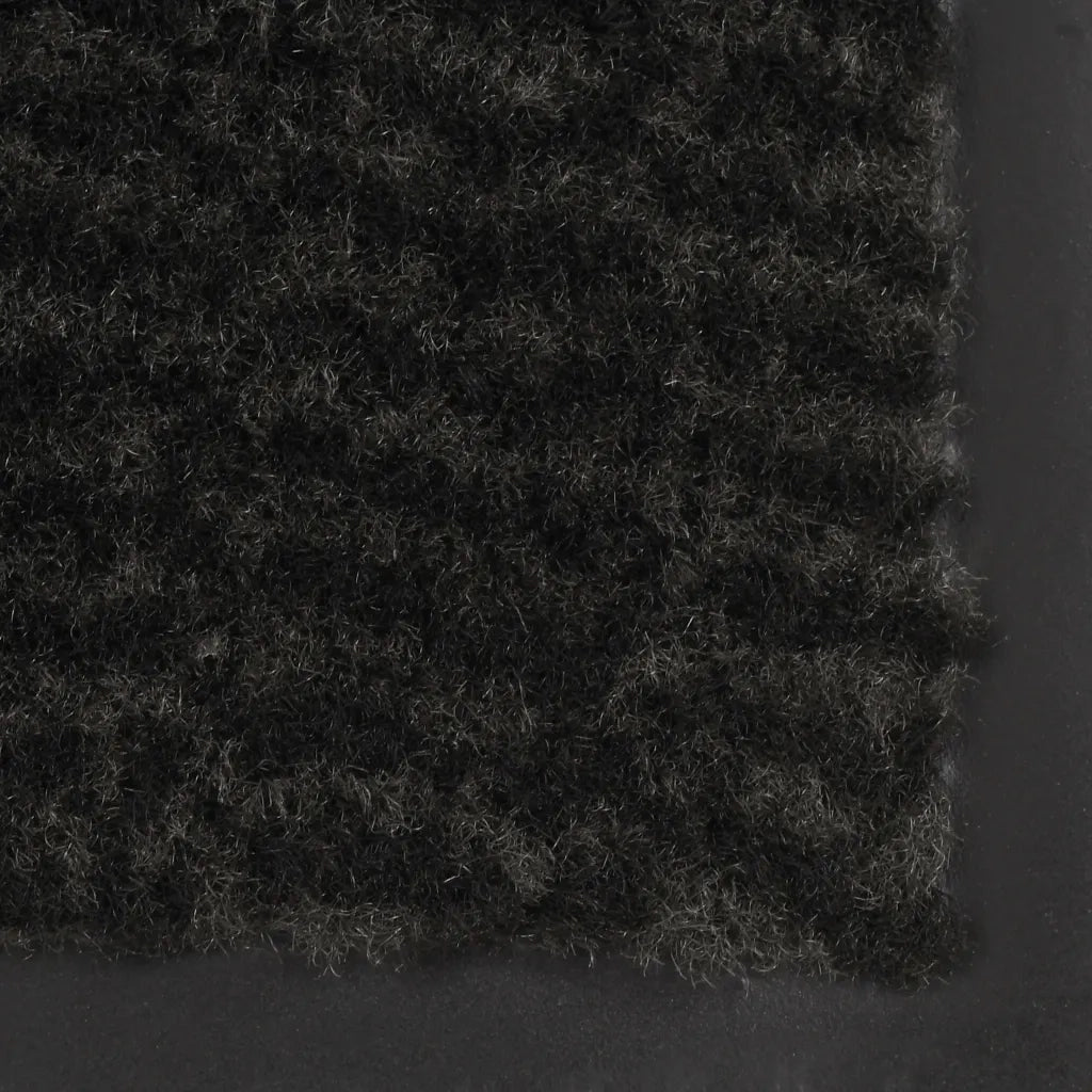 Tappeto Antipolvere Trapuntato Rettangolare 80x120cm Nero 132711