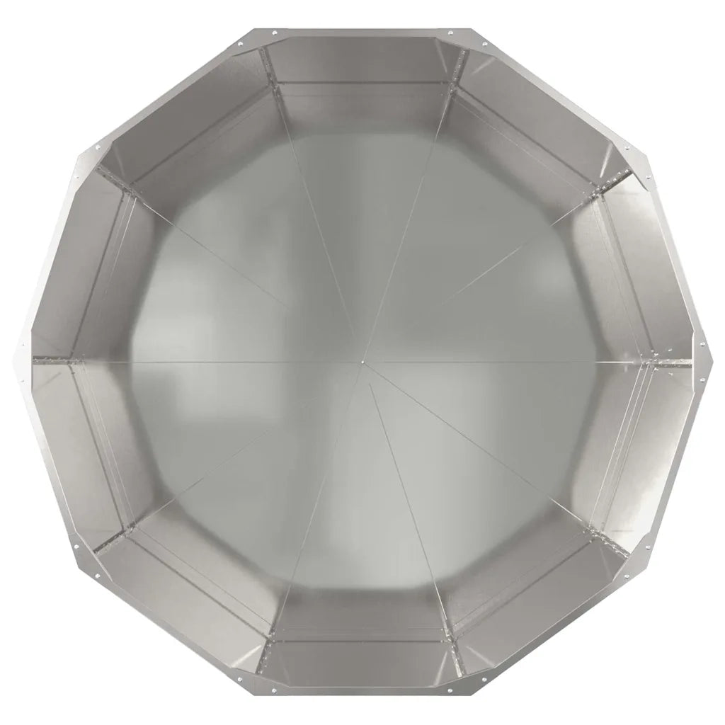 Fioriera | Cassetta per fiori | Vaso Argento 120 x 120 x 50 cm Acciaio inossidabile