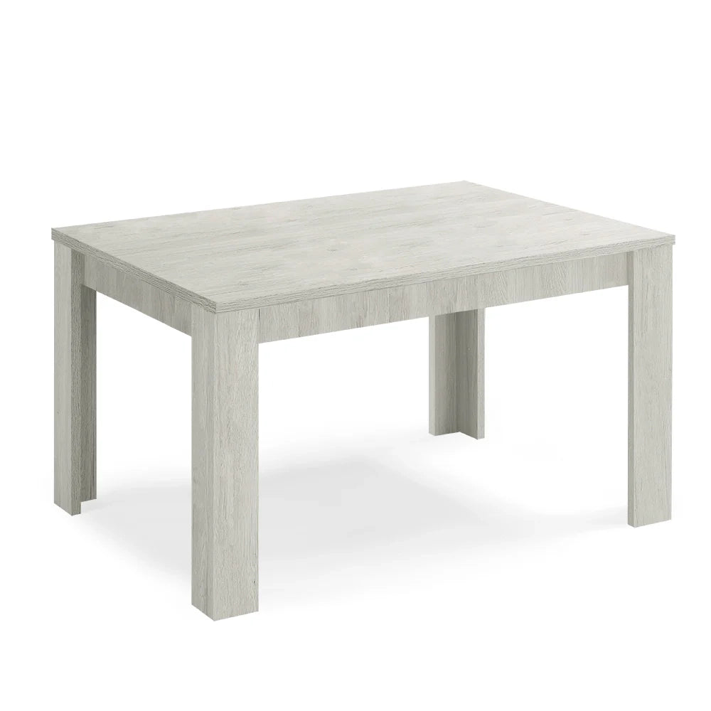 Tavolo allungabile da pranzo Olmo Gesso 110x70 fino a 150 cm modello N1 MADE IN ITALY design moderno ideale per cucina, soggiorno e sala da pranzo