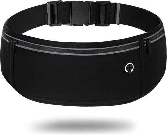 Cinturino per smartphone con 3 tasche - Impermeabile e regolabile - Adatto per biciclette, fitness e jogging - Unisex - 21 cm x 10 cm x 3.8 cm