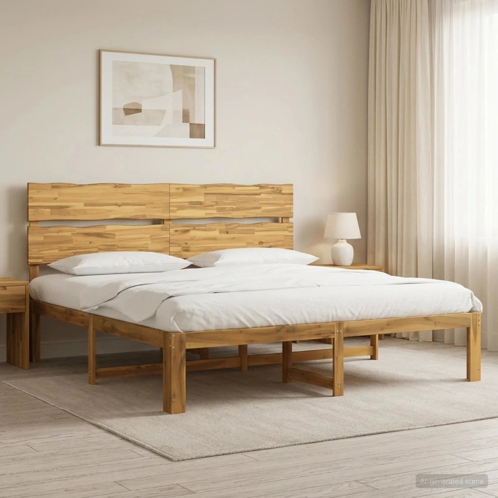 Letto matrimoniale con testiera ROSTOCK Bianco 180 x 200 cm 3405496