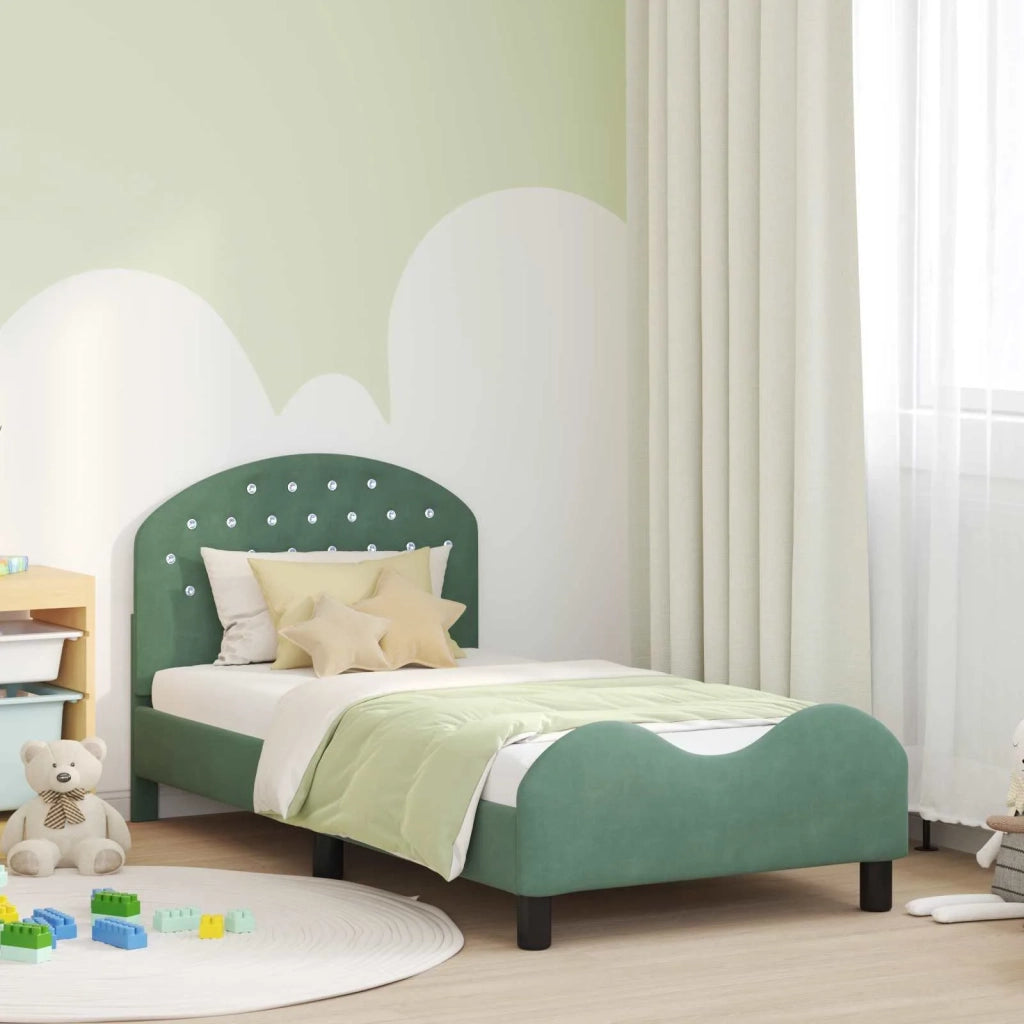 Struttura letto bambini con testata-Giroletto per bambini Verde Mare 80 x 160 cm 995741