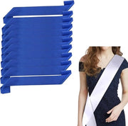 Set di 10 Scialli di Satin Vuoti per Decorazione DIY, Matrimonio e Festa - Blu Scuro, 78x9.5 cm