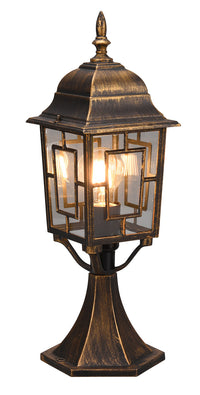 Lampada Palo da Esterno Attacco E27 in Alluminio Ruggine