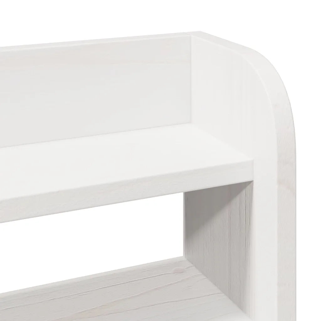 Letto senza Materasso Bianco 90x200 cm Legno Massello di Pino 3306536
