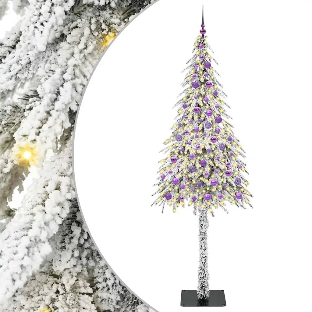 Albero di Natale con 300 LED Bianco 210 cm PE e Acciaio 3396248