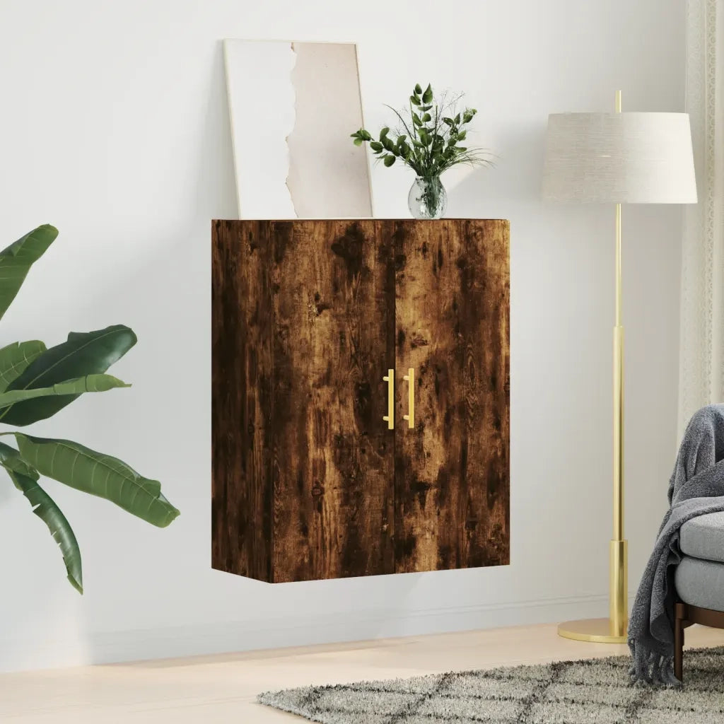 Mobile a Parete Rovere Fumo 69,5x34x90 cm 828417